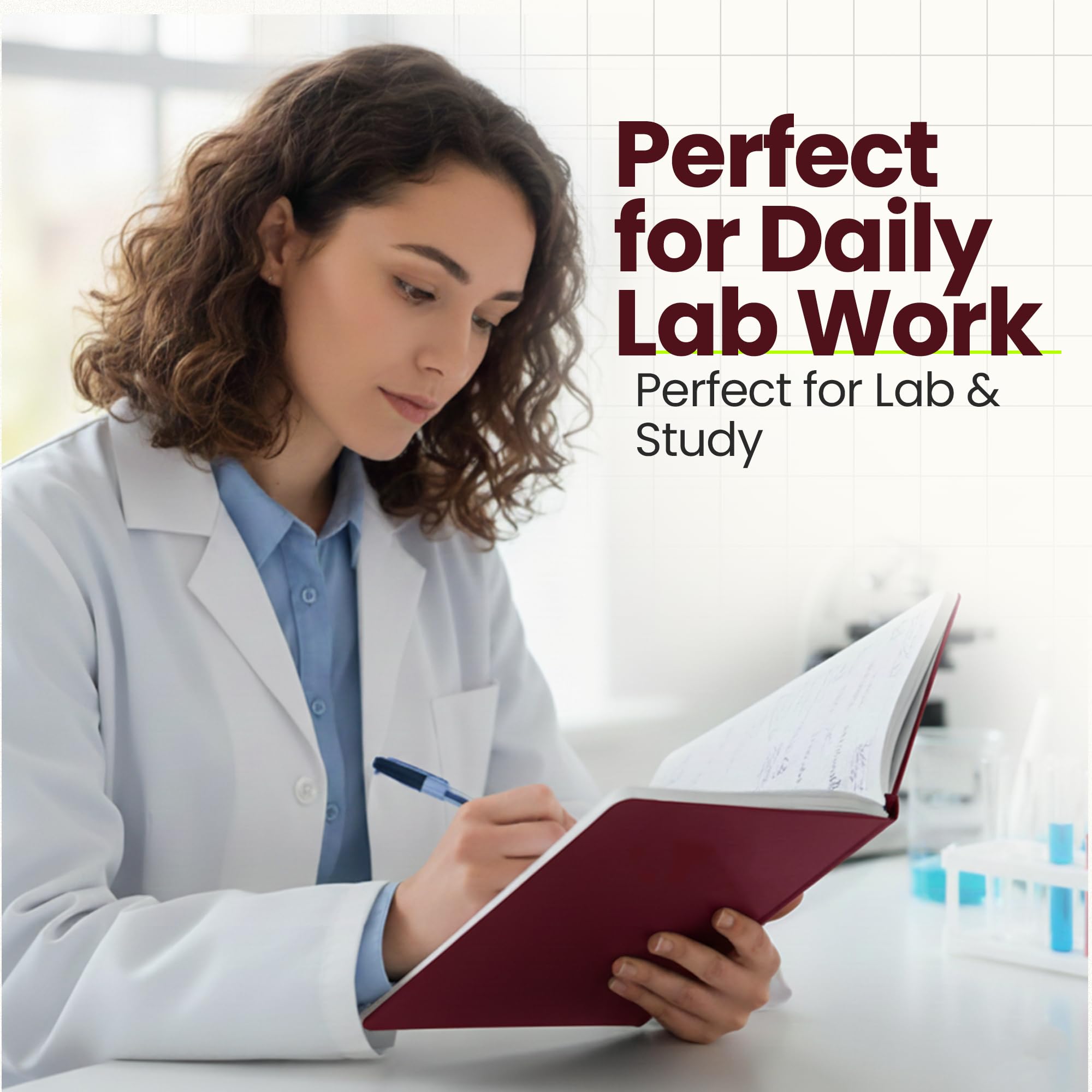Scientific Notebook Company, Laboratory Notebook, Flush Trimmed Cover 2001 9.25" x 11.25" - 192 pg - Graph