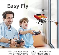 Vista 3 de Cheerwing Helicóptero de control remoto U12 con retención de altitud, mini helicóptero RC para adultos y niños, una tecla de despegue/aterrizaje y 2