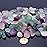 SigMntun Tumbled Fluorite Crystal Stone Set - 72 Pcs, 0.5 10 oz Handpicked Tumbled Gemstones Rocks, Pebbles for Reiki, Chakra, Healing, Home Decor, 0.5 - Fluorite