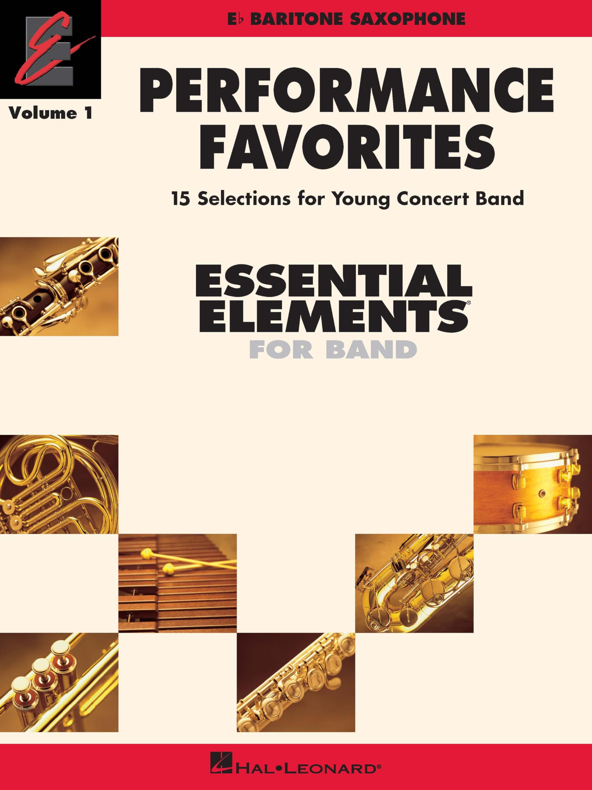 Saxophone Baryton Partition Performance Favorites Vol 1 pour progresser en orchestre
