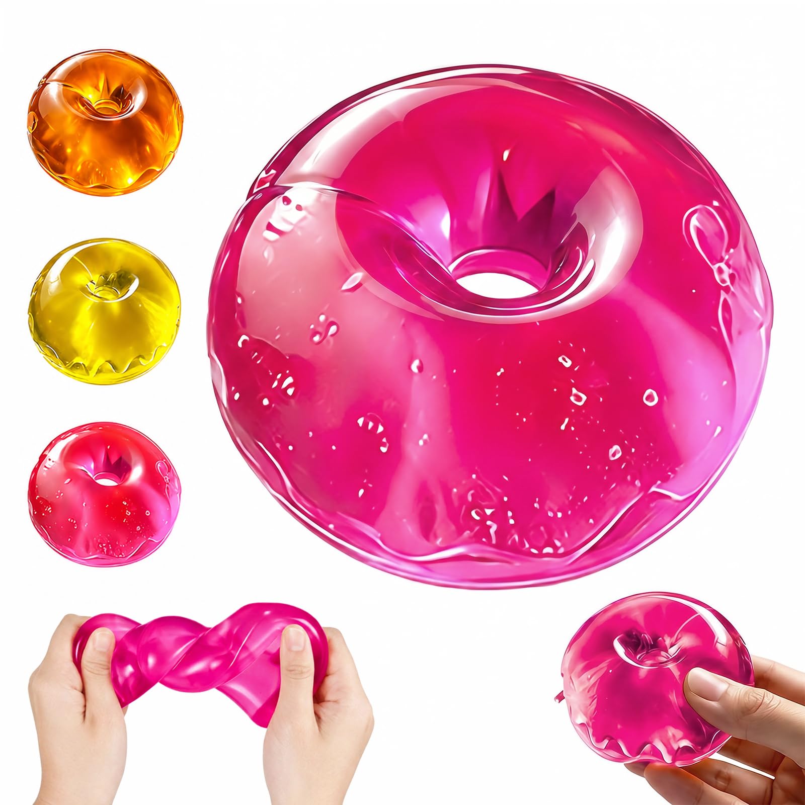 Donut Squishy Fidget Toys, Nice Ice Cube Squishy Stress Ball — image 1