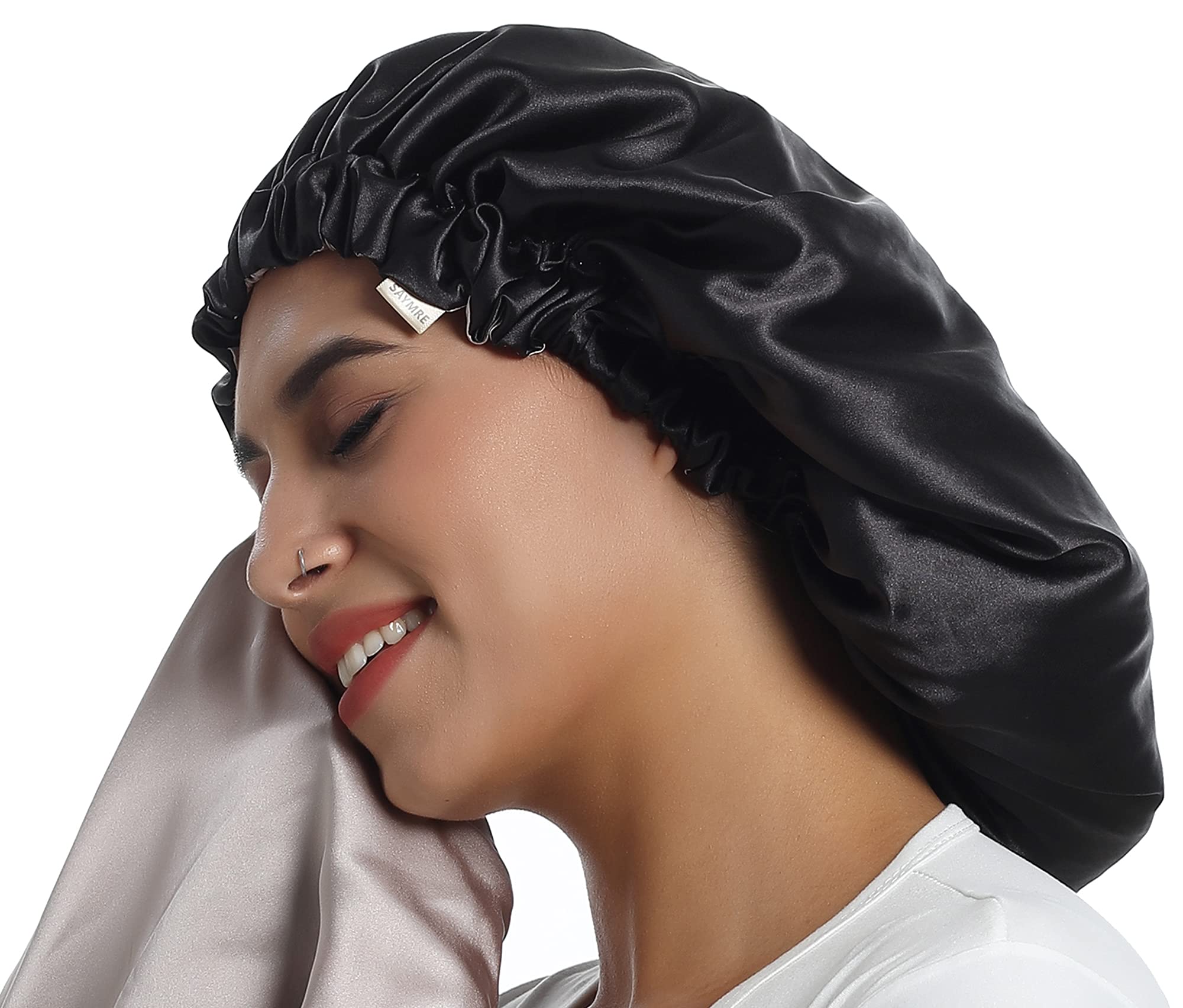 SAYMRE 100% Mulberry Silk Lined Bonnet