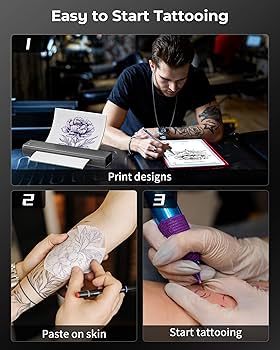 M08F-TATTOO Bluetoothタトゥープリンター Amazon.com: Phomemo Tattoo Stencil Printer, M08F Bluetooth