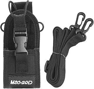 wiianoxd -20D Walkie-Talkie Bag for Quansheng UV-5R UV-5RA/5RB/5RC/5RE UV-B6-888S Universal Walkie-Talkie Bag, black