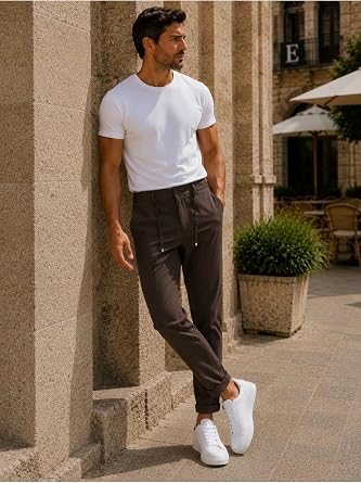 Erkek Premium Poliamid Kuma  Comfort Fit Jogger Pantolon - 252DNGR