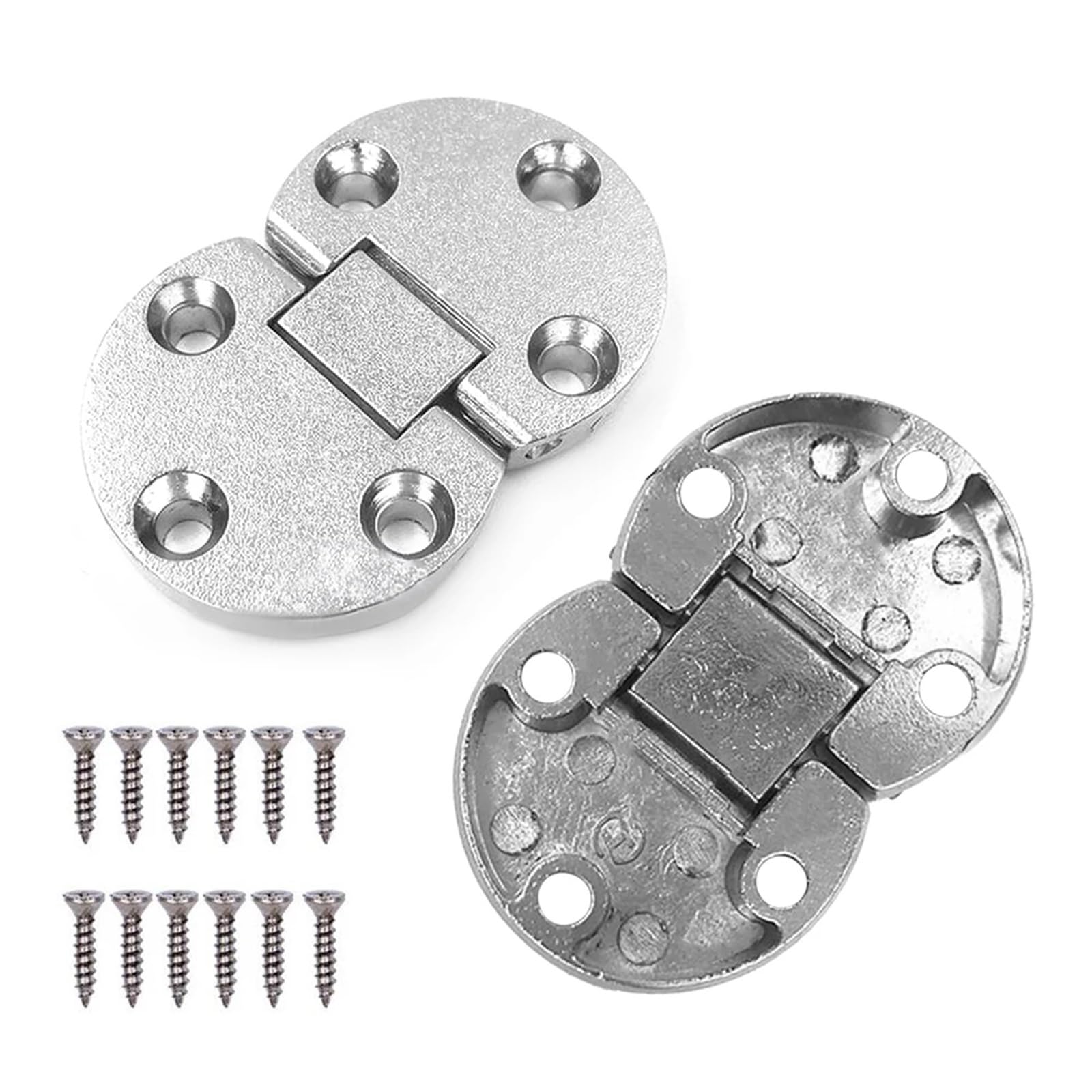 2Pcs Zinc Alloy Folding Hidden Hinge Cabinet Hinge