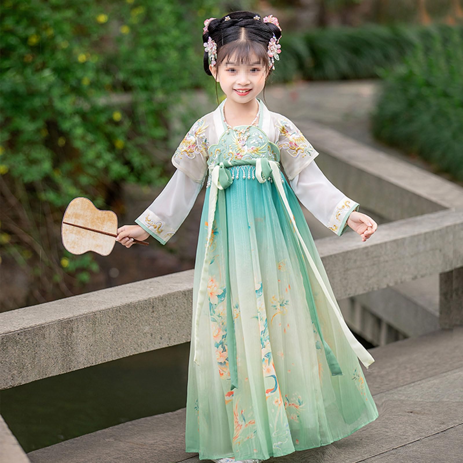 Amazon.co.jp: 子供の伝統的な中国の漢服服刺繍唐スーツスーパー