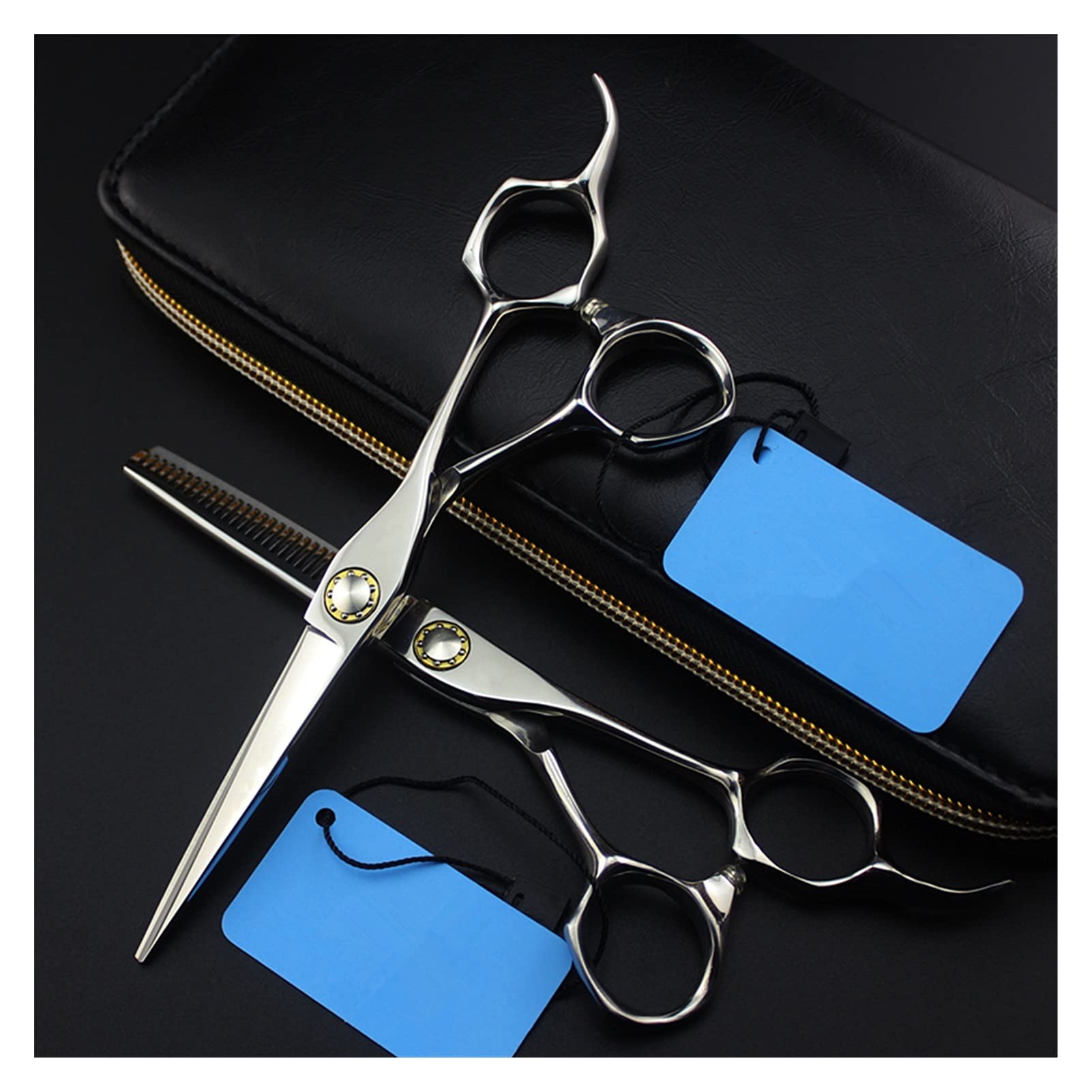 Forbici per Taglio Capelli 6 Pollici Cuscinetto Parrucchiere Trucco sfoltire Denti Parrucchiere Kit Taglio Capelli Parrucchiere