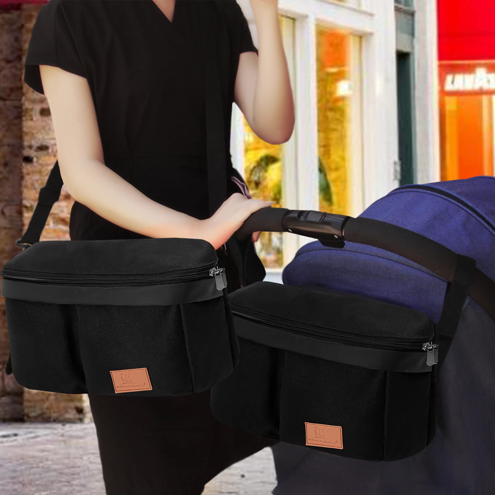 Miracle Baby Borsa Organizer per Passeggino Universale, Neonati Borsa Organizer, Portaoggetti Impermeabile con Cerniera, Multifunzione Borsa Cambio Neonato