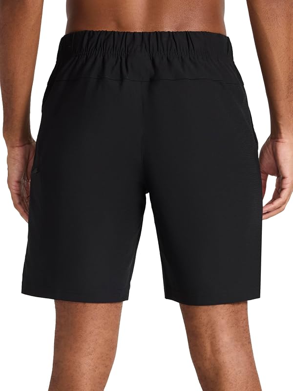 Reebok Men’s Revolve Double-Knit 8” Cargo Short, Standard Fit, Lightweight Poly Double-Knit Fabric, Black, Medium by Reebok - Used condition - Image 2