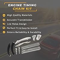 Vista 4 de Kit de cadena de distribución del motor, adecuado para 550i 645ci 650ci 735i 740i 745i 750i X5 N62B 4.8L, juego de cadena de distribución automotriz