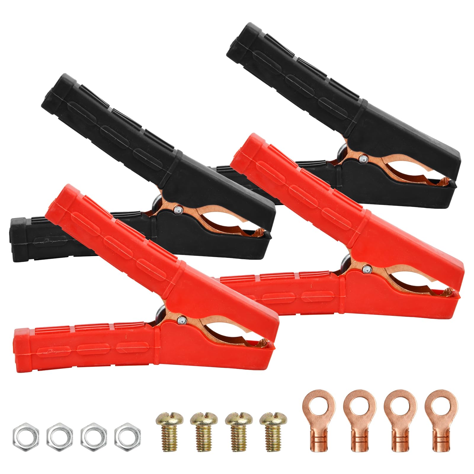 CESFONJER 16 Clip Coccodrillo Isolate - Set Morsetti Per Cavi Batteria