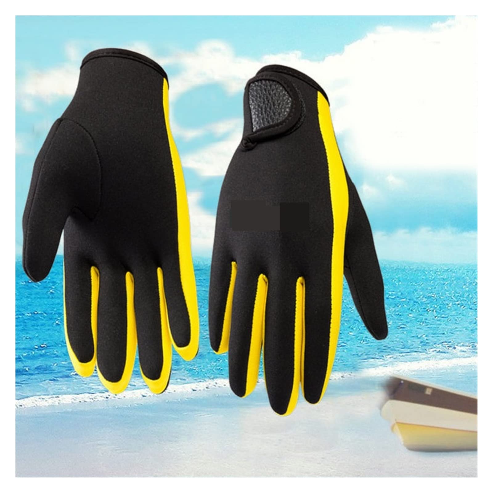 Guanti da nuoto e immersioni donna uomo in neoprene 1,5 mm con Magic Stick, guanti caldi antiscivolo, antifreddo