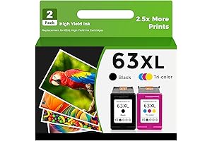 HP 63XL Ink Cartridge Combo Pack Remanufactured for HP Ink 63 XL...