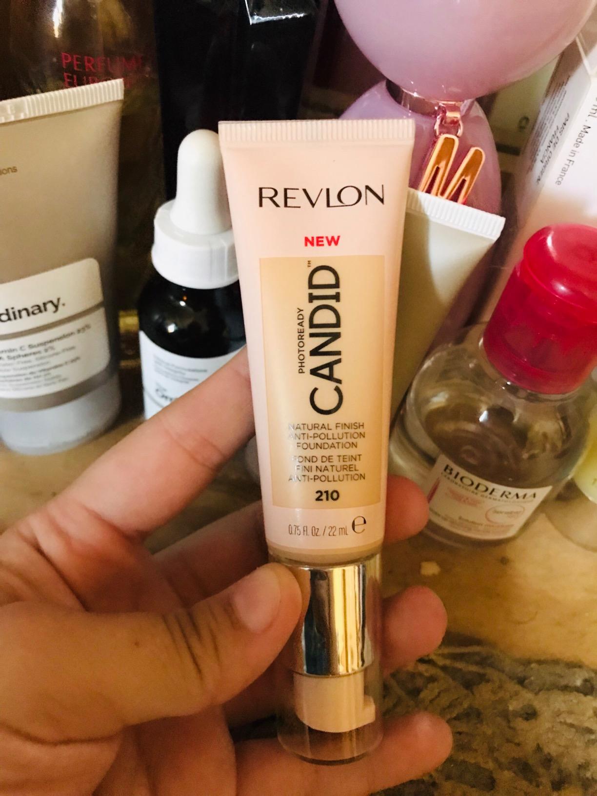Revlon Liquid Foundation, Photo Ready Candid Face Makeup for Sensitive and Dry Skin, Longwear Sheer-Medium Coverage with Natural Glow Finish, 240 Natural Beige, 0.75 Oz
