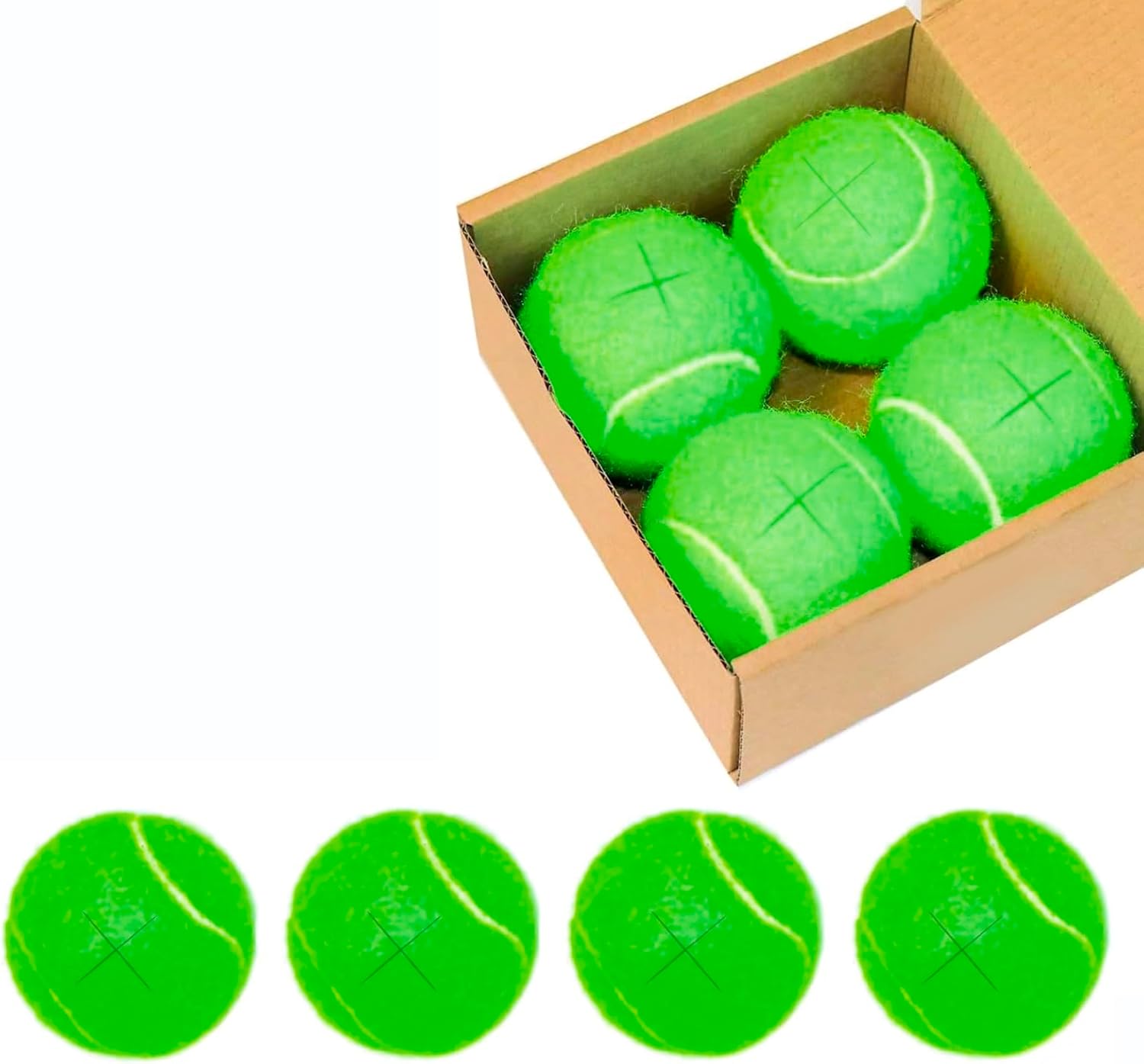 JY CLASSIC 4 PCS Walker Glide Balls, Precut Walker Tennis