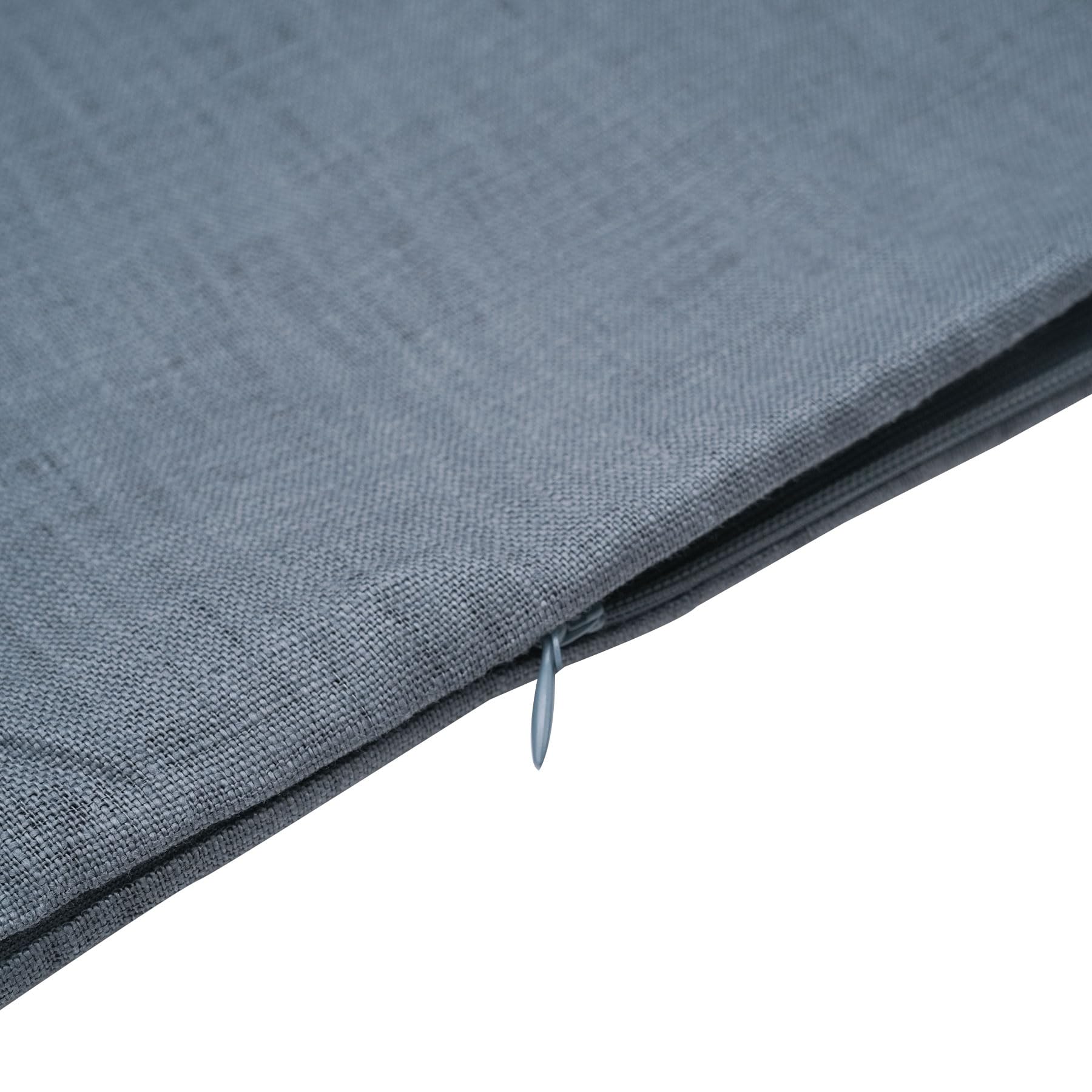 Amazhiyu Wäschekorb zum Aufhängen an der Tür, 100 % Leinen, hält schmutzige Kleidung und spart Platz, blau