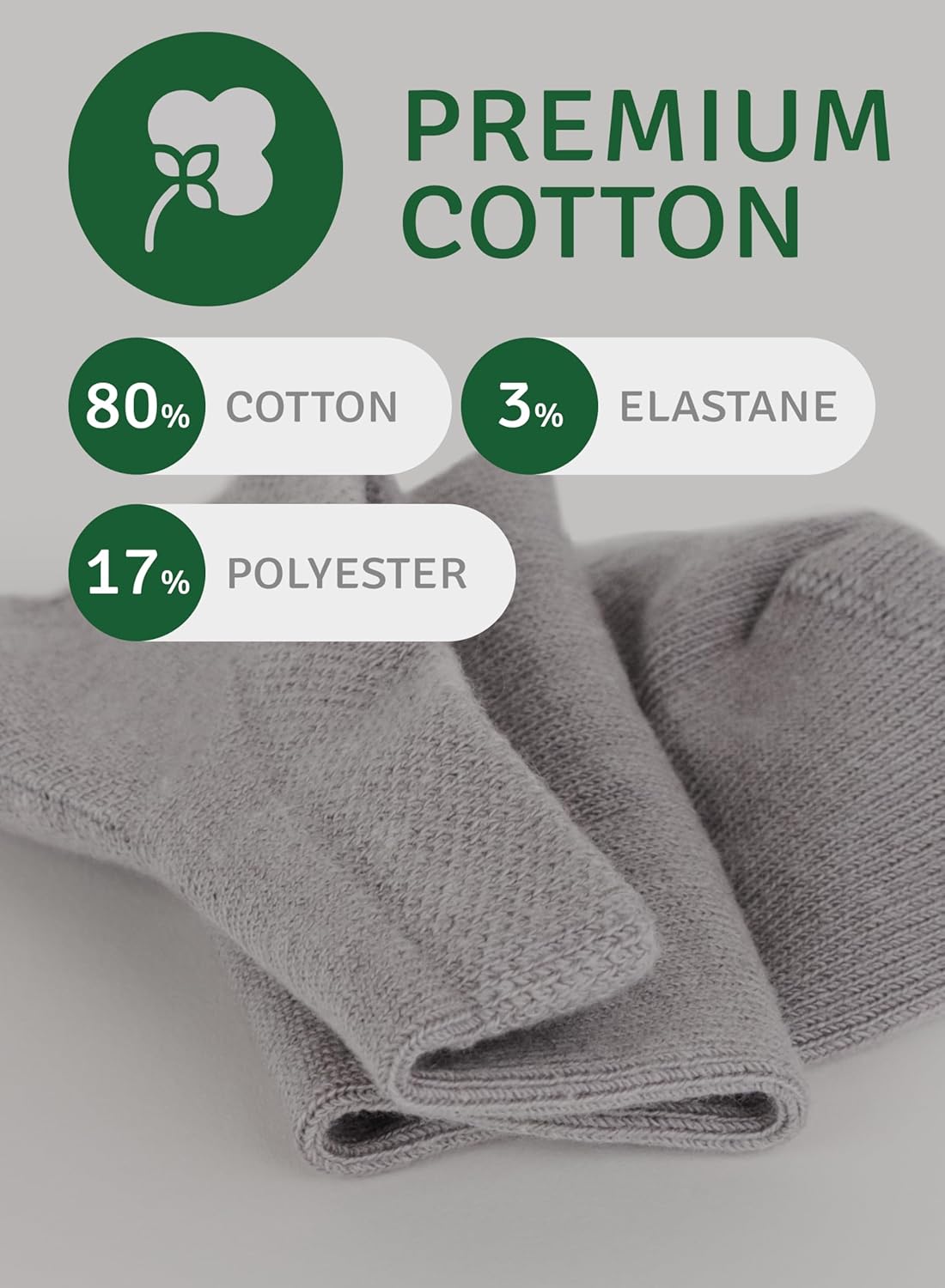 Men's No-Show Liner Socks, Premium Cotton, Size 8-12, 5 Pairs - Image 4