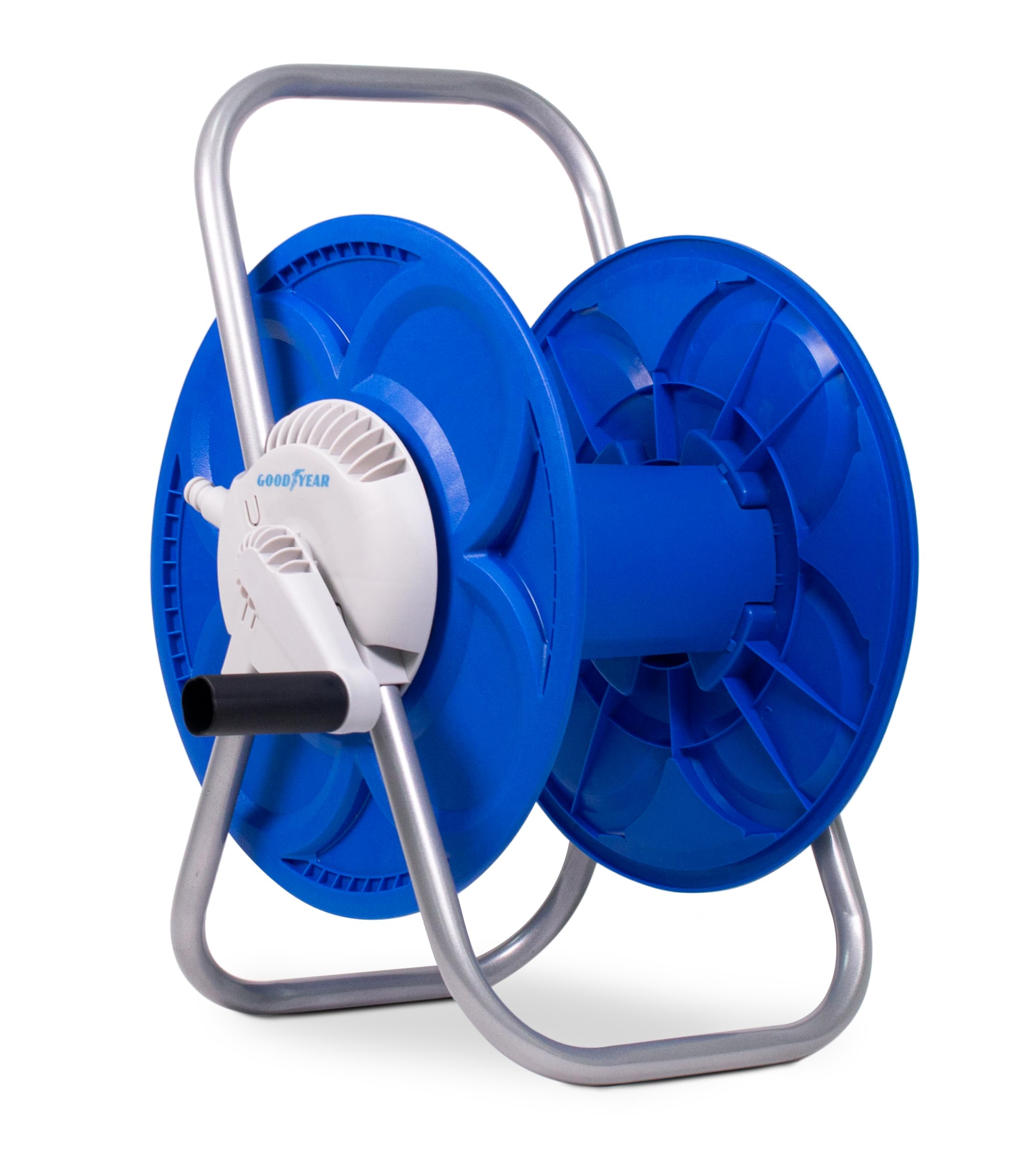 Goodyear 45m GY10040 Quick Pick Up Hose Reel, Blue, Enrollador Manual