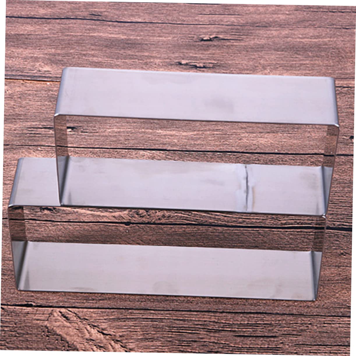 OKUMEYR Mousse Mould Cake Mold Baking 2 Pcs Stainless Steel for Mini Cakes Cookies