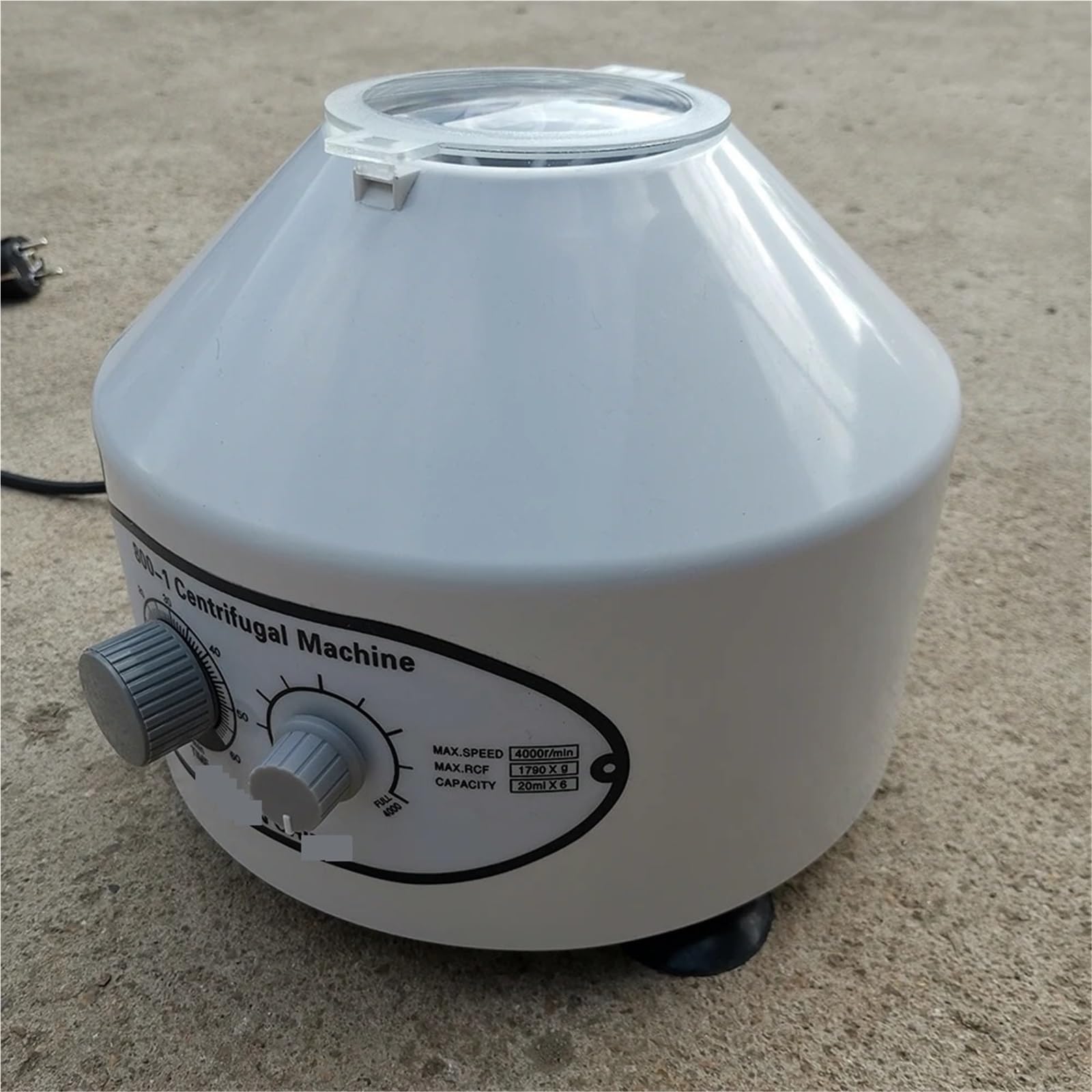 Centrífuga de sobremesa de laboratorio, Centrifugadora de laboratorio eléctrica PRP PRF 4000rpm con 6 uds. Adaptador de tubo centrífugo de 20ml herramienta de separación de laboratorio