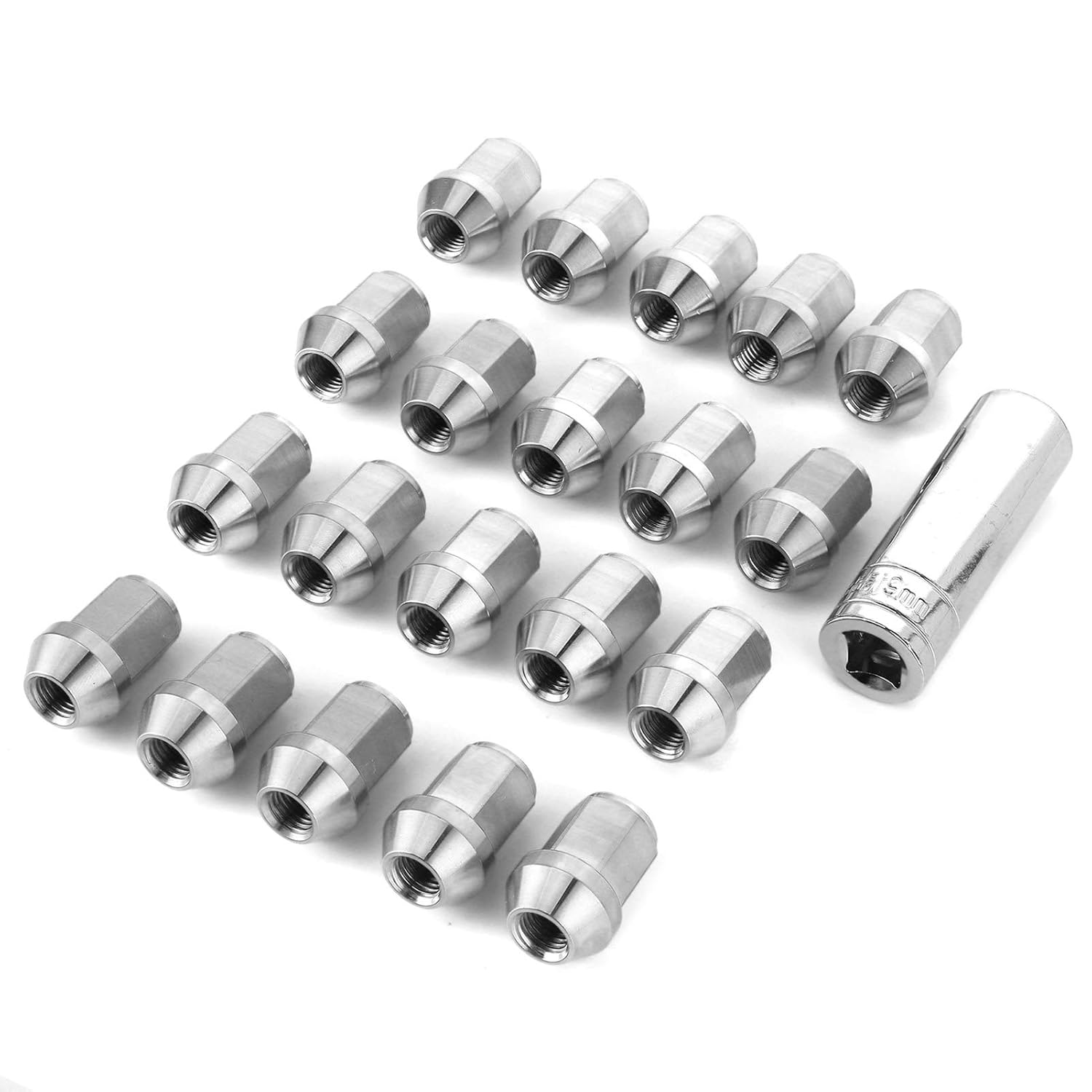 Stainless Steel Wheel Lug Nuts High Strength Thread Universal Auto Car Accessories