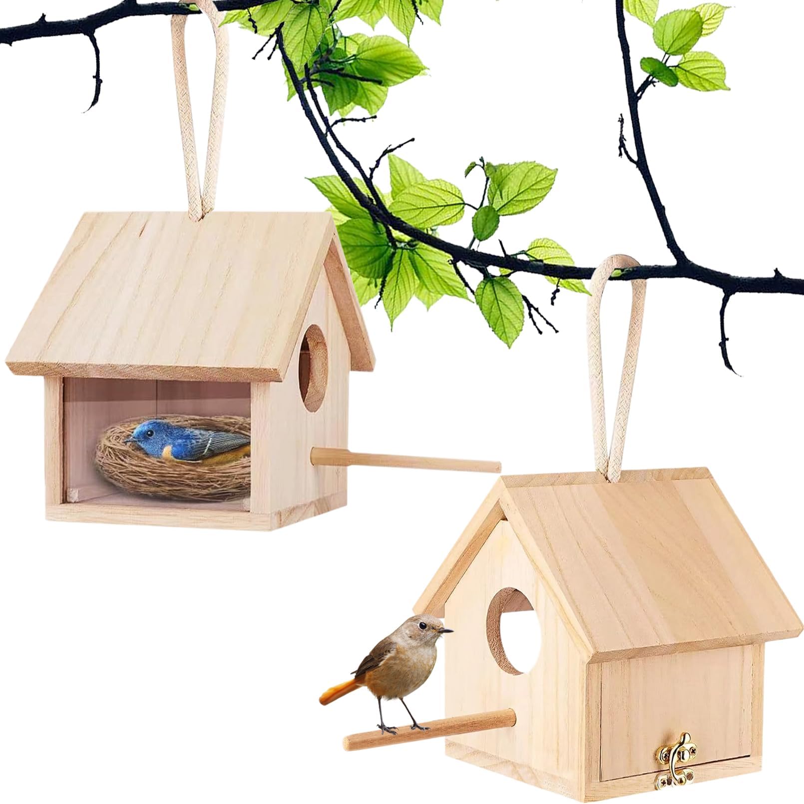 Nichoir à oiseaux en bois pour protéger les petits oiseaux des chats