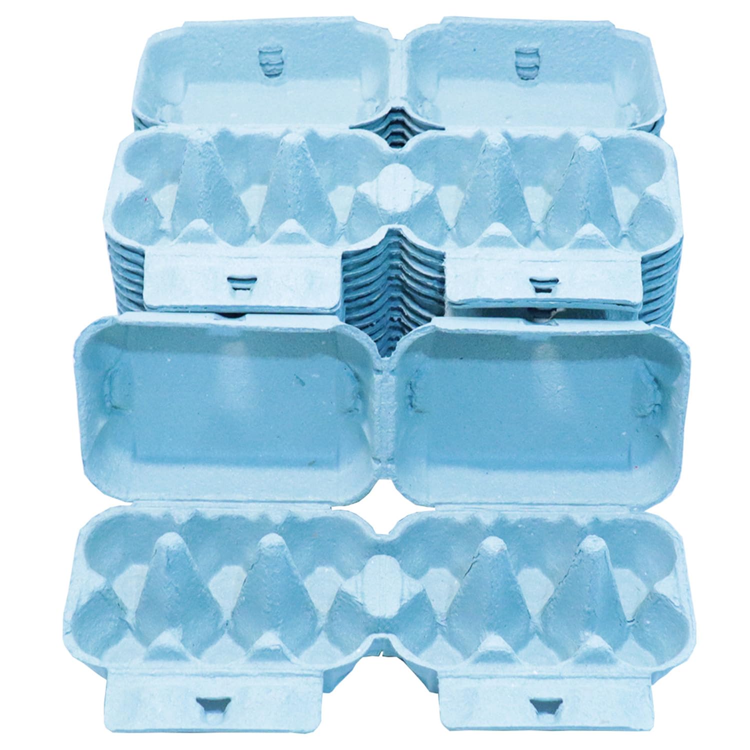 Homecentre Blue Home Centre Egg Boxes Trays 20 Pieces, Holds 6 Eggs, Recyclable,