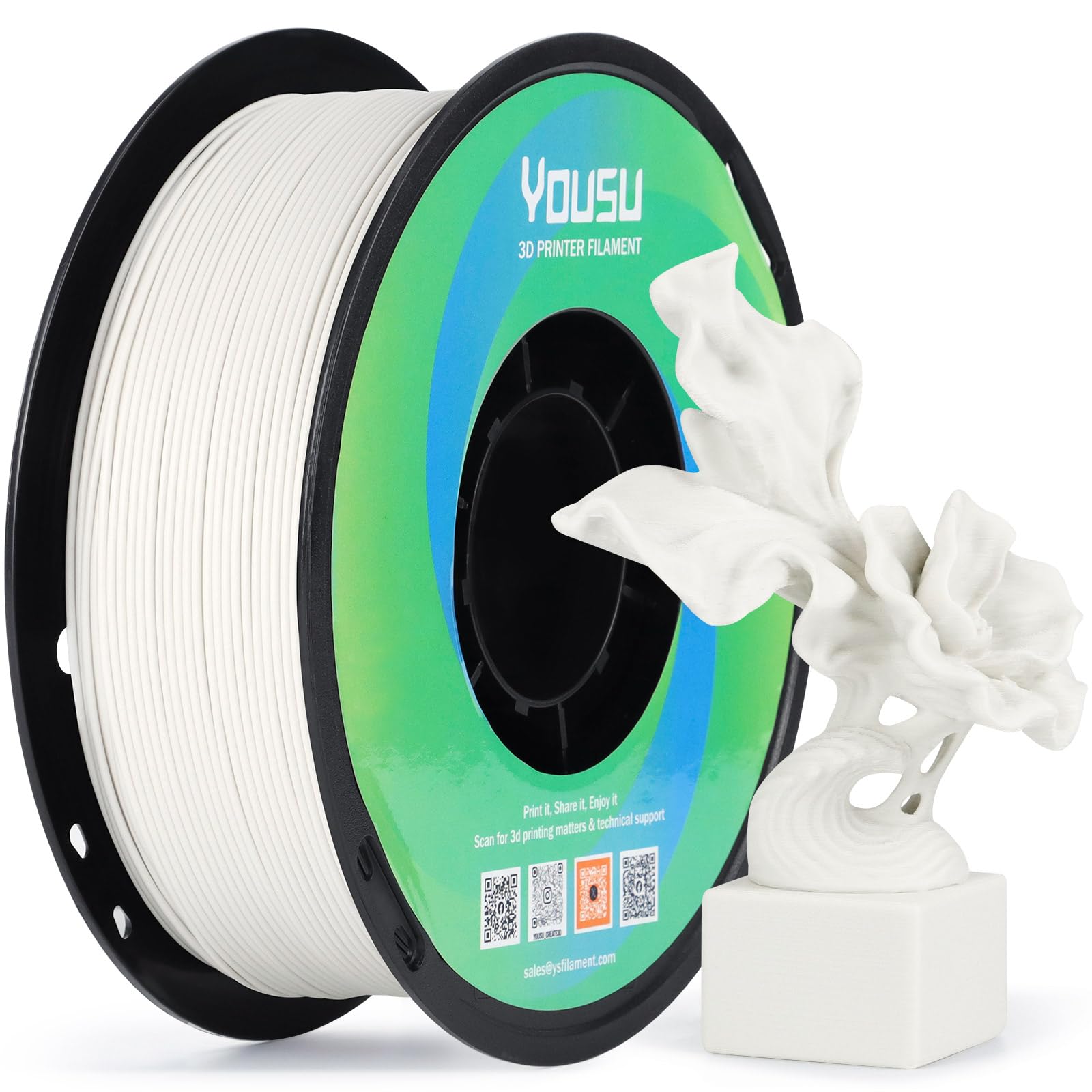 YOUSU Black PETG Filament - 1kg for 3D Printing -9 YOUSU Black PETG Filament - 1kg for 3D Printing -9