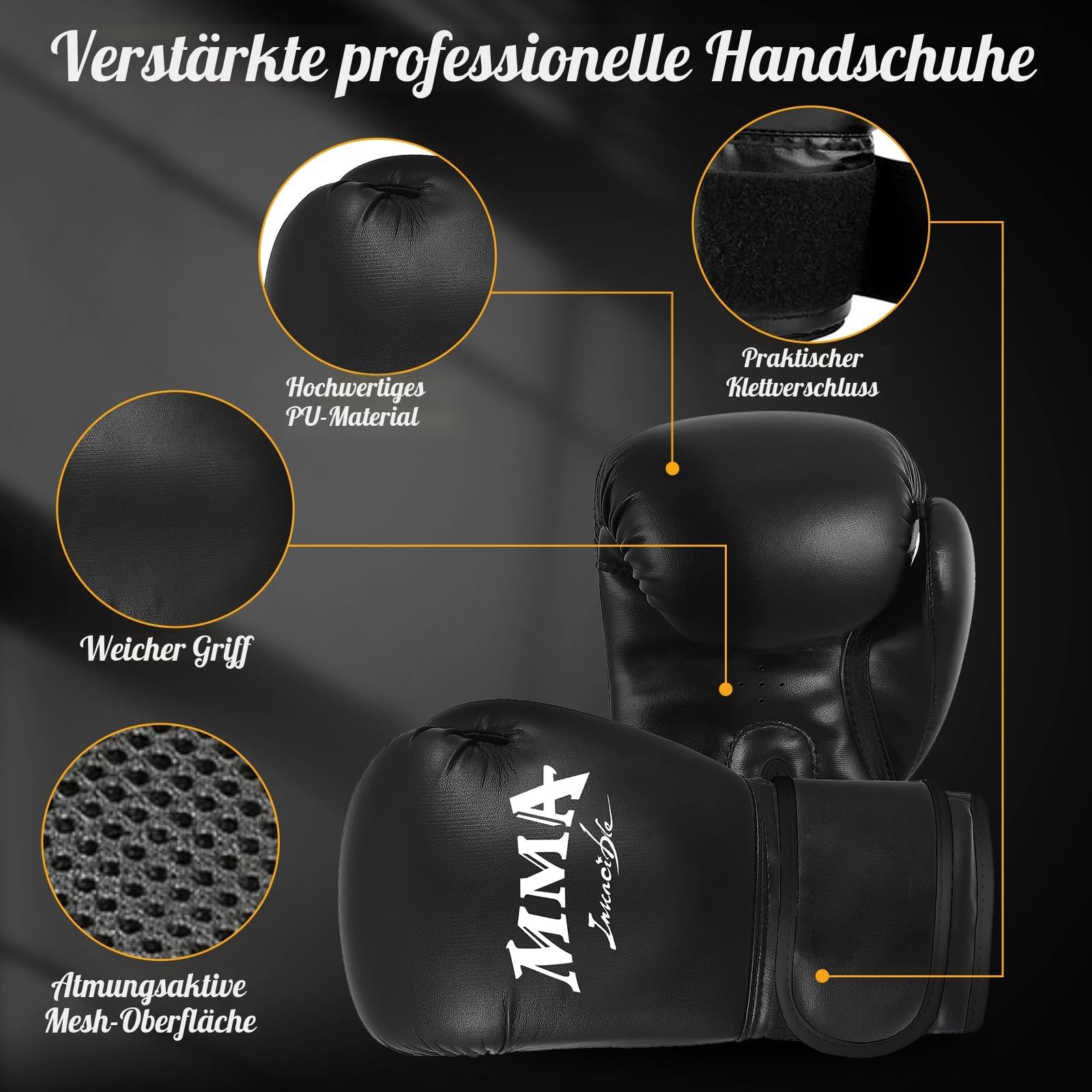 NZQXJXZ Boxsack Hängend für Erwachsene, 120cm Schwerer Boxsack, Boxtraining Ausrüstung mit Ungefüllten Boxing Bag, Reflex Ball, Boxhandschuhe, Boxbandagen, Boxset für MMA Karate Kickboxen Muay Thai