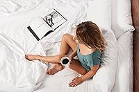 Vista 2 de Sheets N More Fundas de almohada de terciopelo suaves y transpirables, 2 fundas de almohada, tamaño King (20 x 40 pulgadas), color azul real, liso