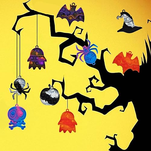 Miniatura 4 de Mini juguete para ansiedad de burbujas para presionar, llavero de burbujas para presionar, llavero para aliviar la ansiedad y el estrés (60 unidades)