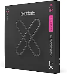 Encordoamento Para Baixo 5 Cordas Escala Longa .045-.130 Revestida Banhada A Niquel D'Addario XT XTB45130