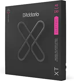 Encordoamento Para Baixo 5 Cordas Escala Longa .045-.130 Revestida Banhada A Niquel D'Addario XT XTB45130