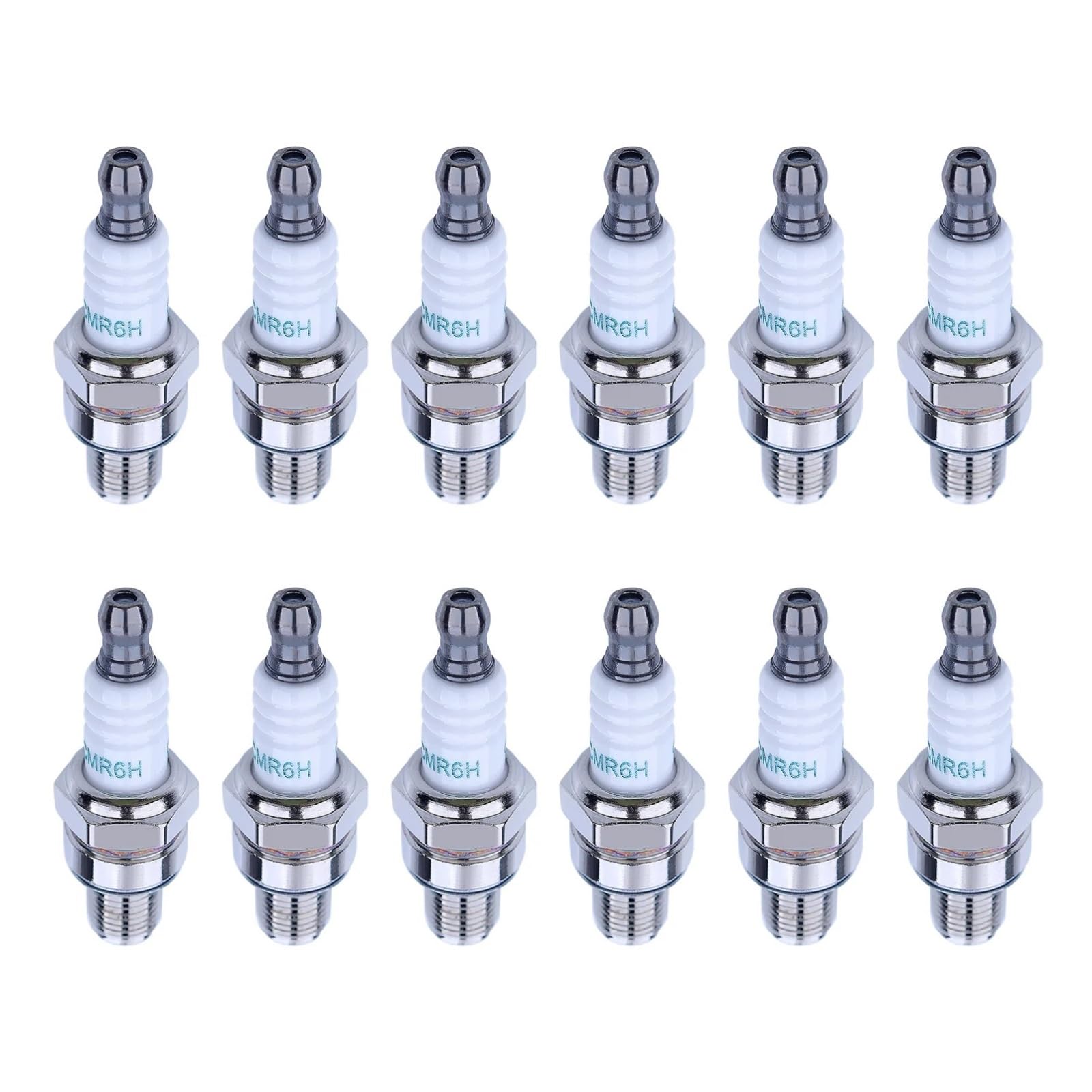 Generico Candela, Compatibile con Stihl, FS90 FS100 FS110 HL90 | filettatura 10mm, lunghezza filetto 11.5mm, lunghezza totale 53mm, HL110 HT100 KM90 BR500 BR600