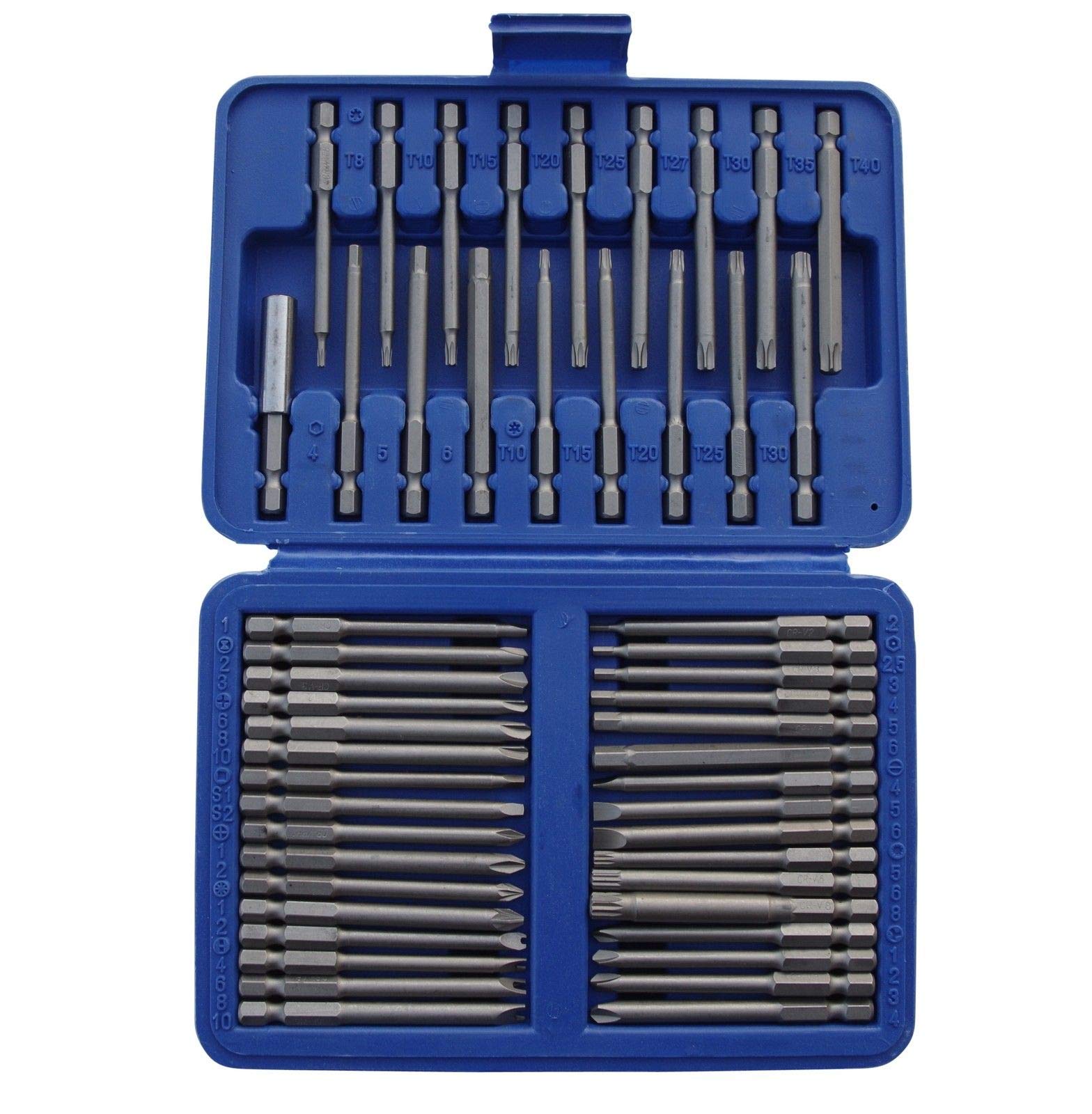 US PR 50pc Hex Extra Long Security Bit Set Torx Allen Spline B1374