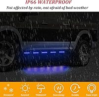 Vista 2 de Paquete de 10 luces LED de 3.8" azules ahumadas de 12 V para remolque, luz de señal indicadora de luz de barra de 6 LED para remolque, luz de señal