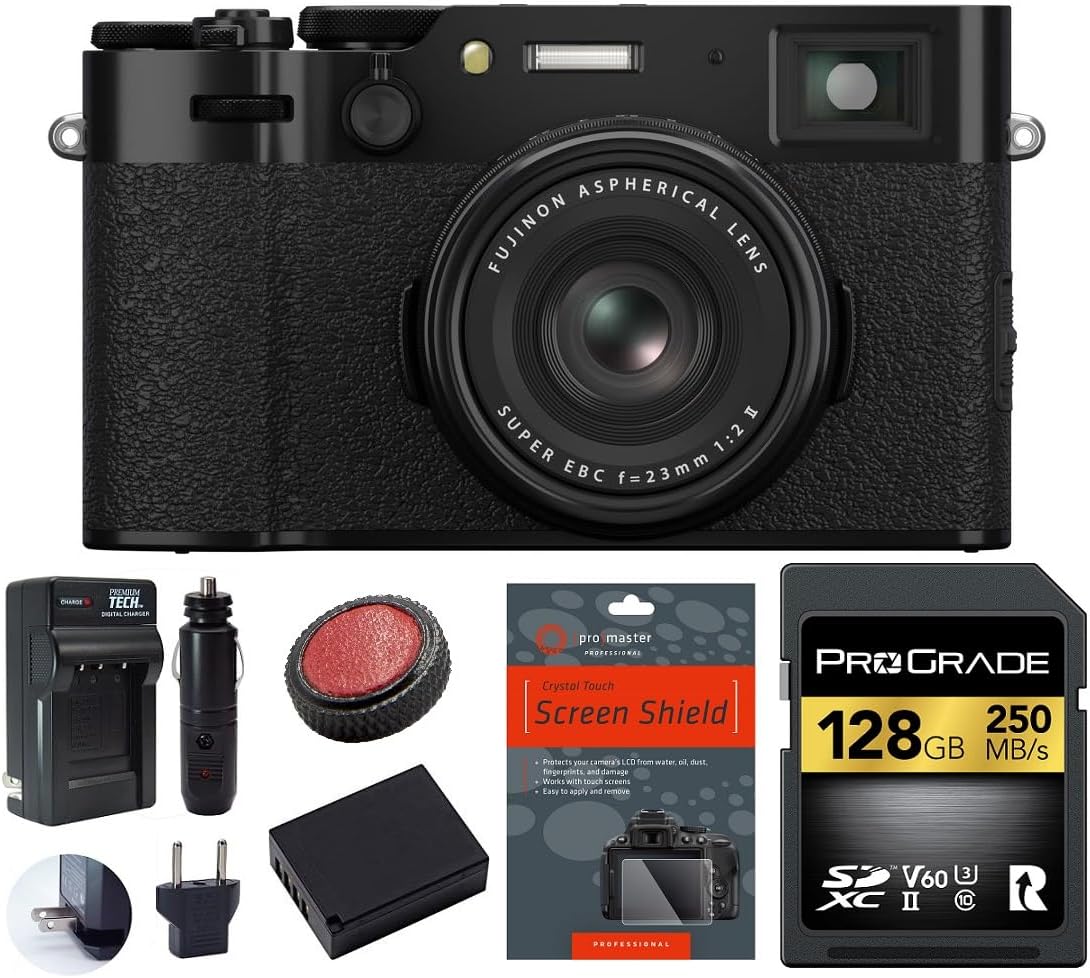 FUJIFILM X100VI Digital Camera Bundle, Includes ProGrade