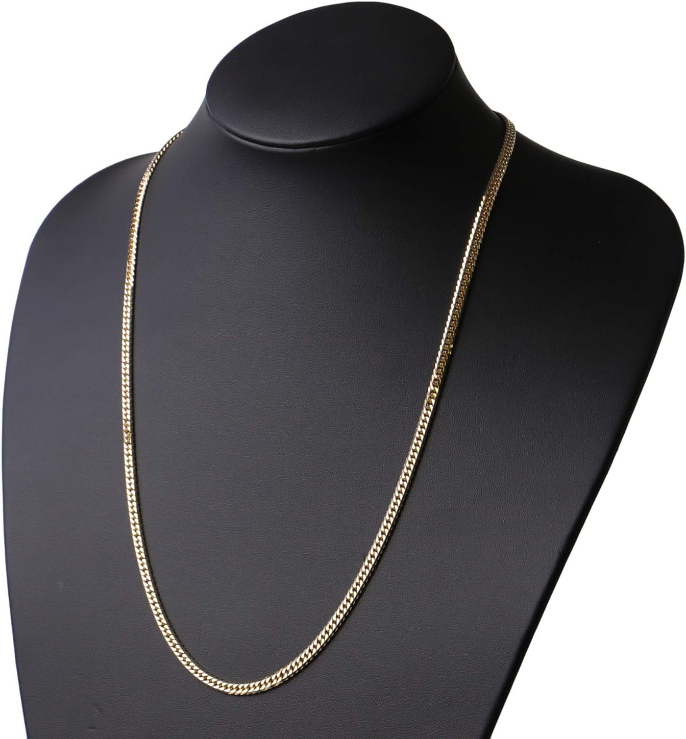 [フェアリーカレット] K18 6面Wキヘイ 30g 60cm 中留め 検定入り 日本製 18金 喜平 ネックレス チェーン