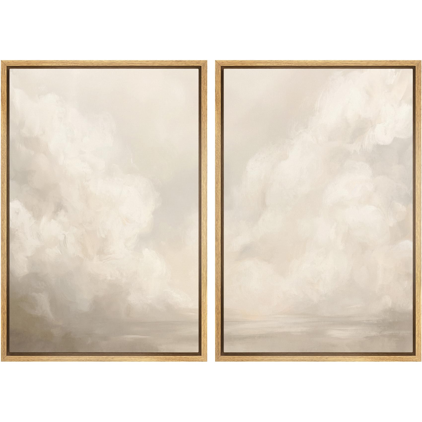 MUDECOR Framed Canvas Print Wall Art Monochromatic Gradient Abstract Minimalist Gray Illustrations Modern Art Decorative Bohemian Colorful Chic for Living Room, Bedroom, Office - 16"x24"x2 Black — view 109