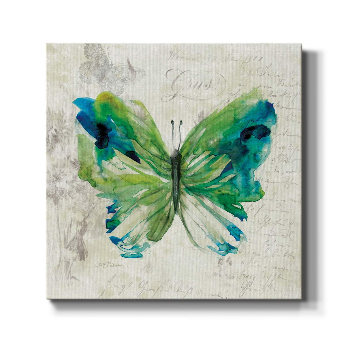 WEXFORD HOMESquare Picture Canvas Wall Art Print Decoration Painting Abstract Nature Floral Artwork for Living Room Bedroom Office, Ready to Hang