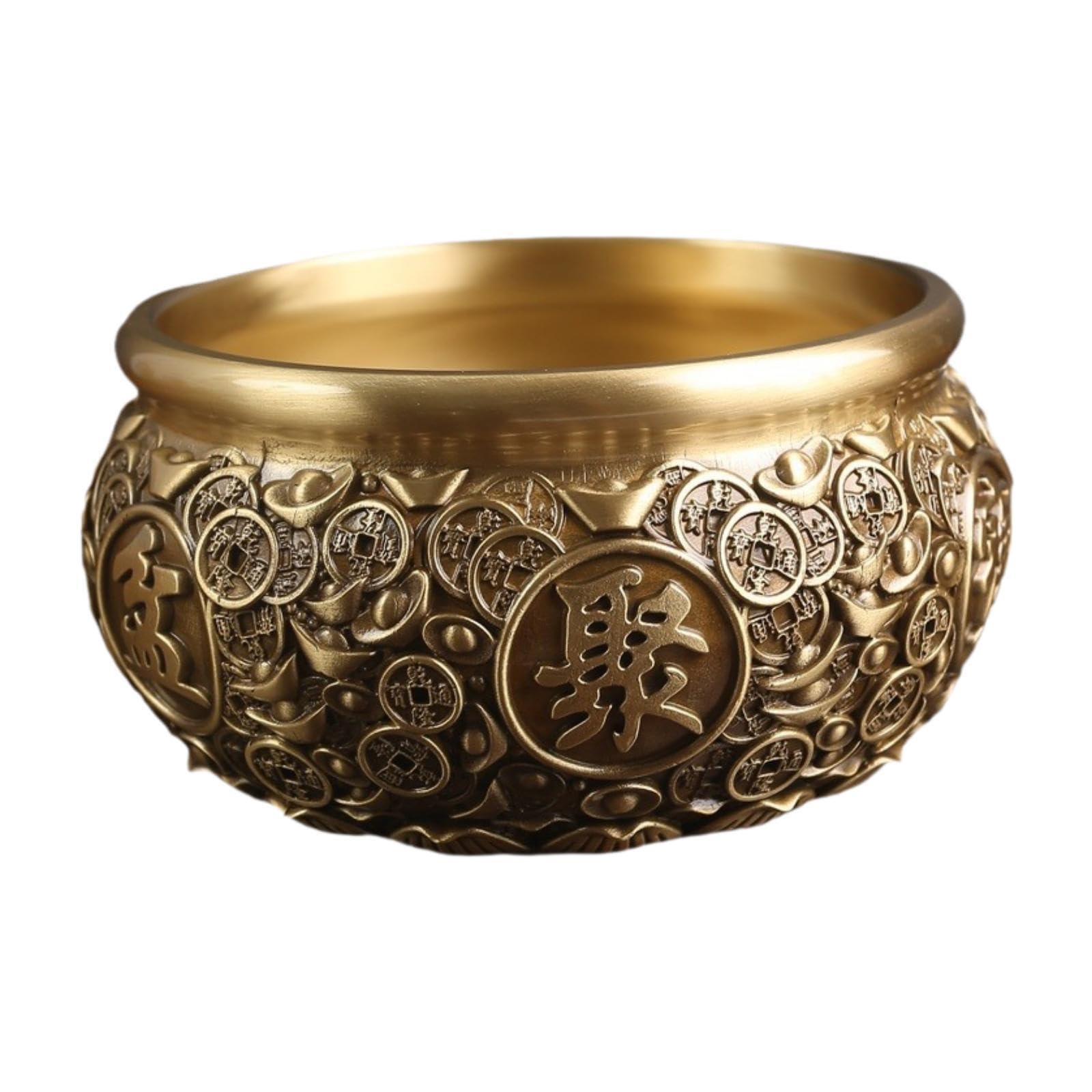 PIXZCSA Multipurp Feng Shui Treasure Basin Functional And Aesthetic Ornament Feng Shui Treasure Bowl Desktop Ornament Crafts