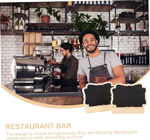 Miniatura 5 de EXCEART 60 juegos de números de mesa de pizarra pequeña, mini pizarra, letreros de mesa, marcos de números, pizarra con soporte, pizarra pequeña con