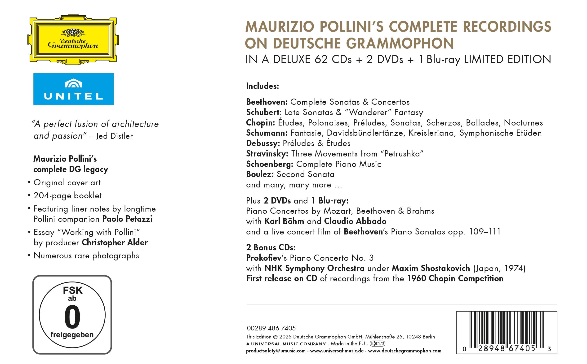 Maurizio Pollini: Complete Recordings on Deutsche Grammophon