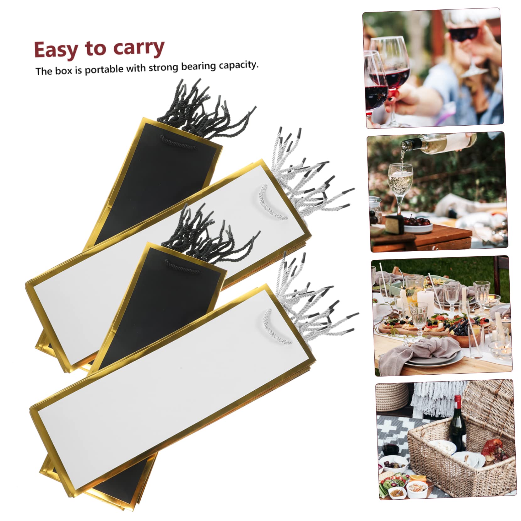 minkissy 12pièces Cadeau pour Bouteille de Vin Papier à Vin pour Offrir de Transport pour Bouteille pour Cadeau Raffiné