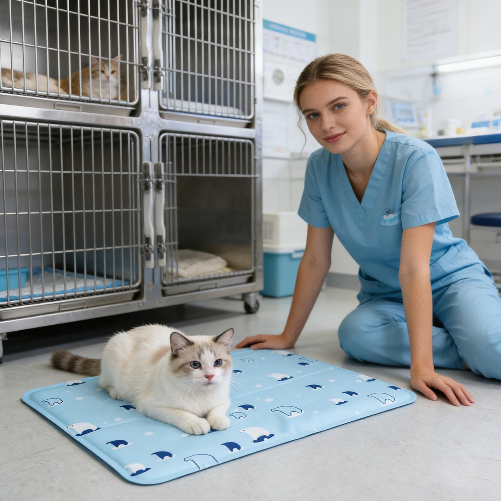 Generico Tappetino Rinfrescante per Cani Estivo Antimorso per Animali | Cuscinetto in Gel Rinfrescante per Razze Piccole e Medie, da Usare per , Campeggio, Viaggio,