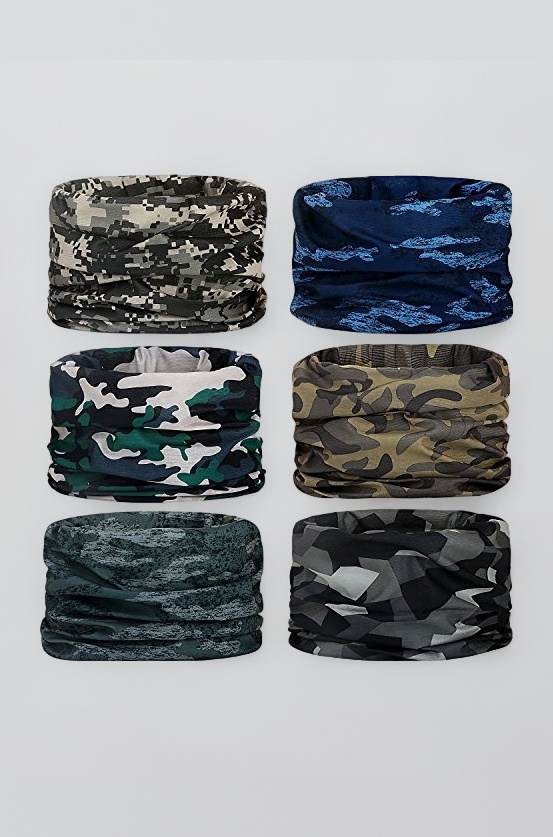 Headwear, Head Wrap, Neck Gaiter, Headband, Magic Tube Mask, Face Bandana Mask, Neck Balaclava and Sport Scarf 12 in 1 Sweatband for Fishing, Hiking, Running, Motorcycling