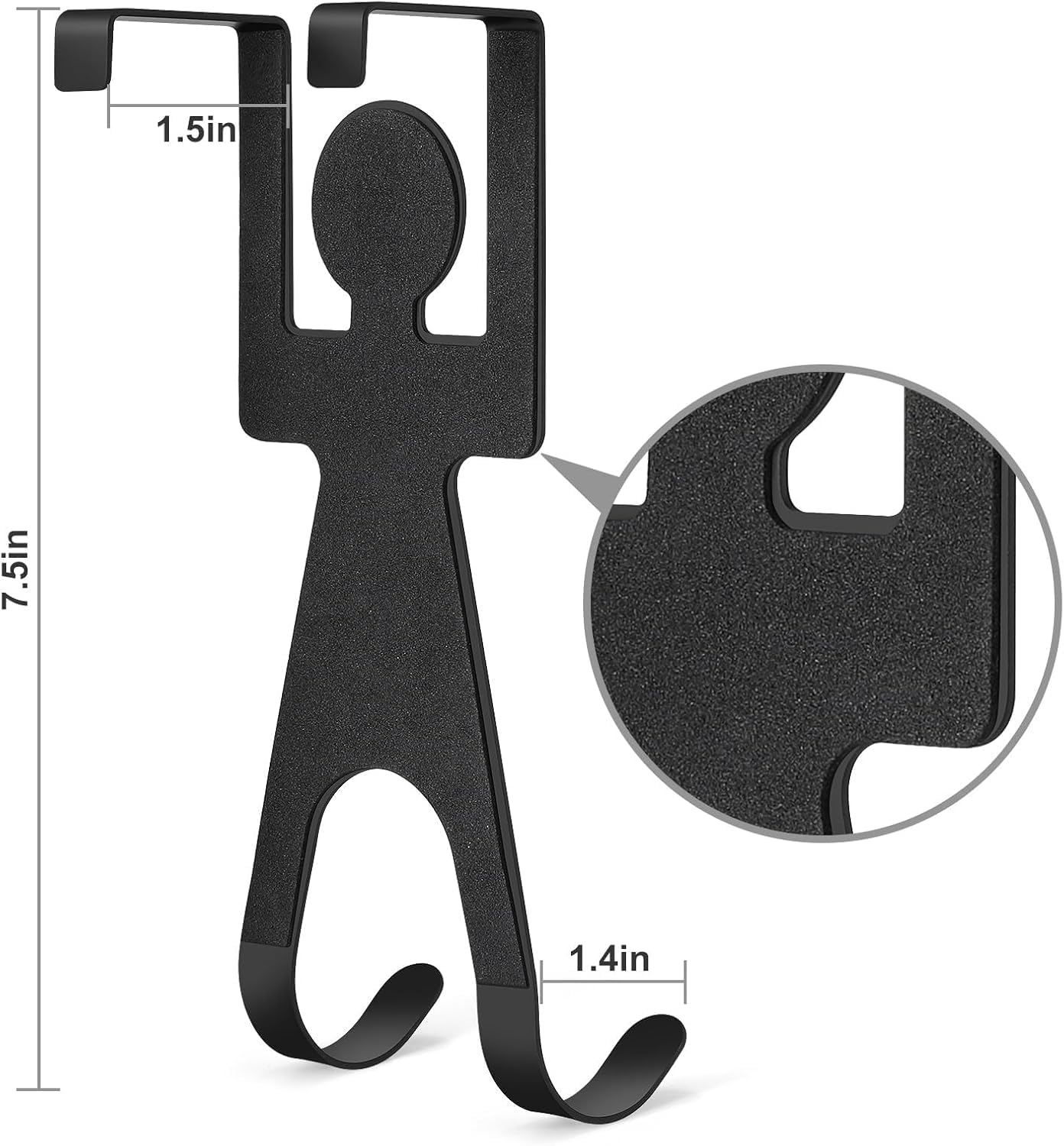 Door Hooks, Over The Door Towel Hook Door Hooks for Hanging Clothes (Stylish 4 Pack)