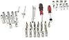 KS Tools 713.1020 Ultimate of Sockets/Accessories 1/4 Module 54 Piece Set