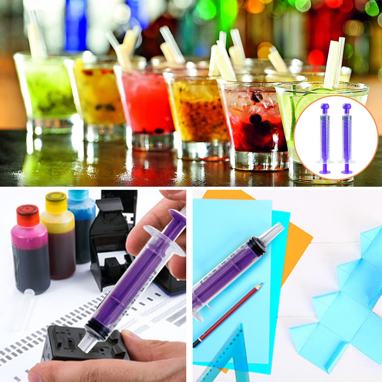 10 ml 20 szt. plastikowa strzykawka z nasadką indywidualnie uszczelniona, strzykawka do pomiaru cieczy odpowiednia do przemysłowych laboratoriów naukowych, pomiarów, podlewania, aplikatora oleju lub